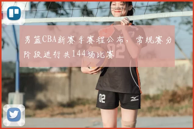 男篮CBA新赛季赛程公布，常规赛分阶段进行共144场比赛